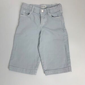 Janie and Jack adjustable waist blue wide culotte pants shorts Sz 3